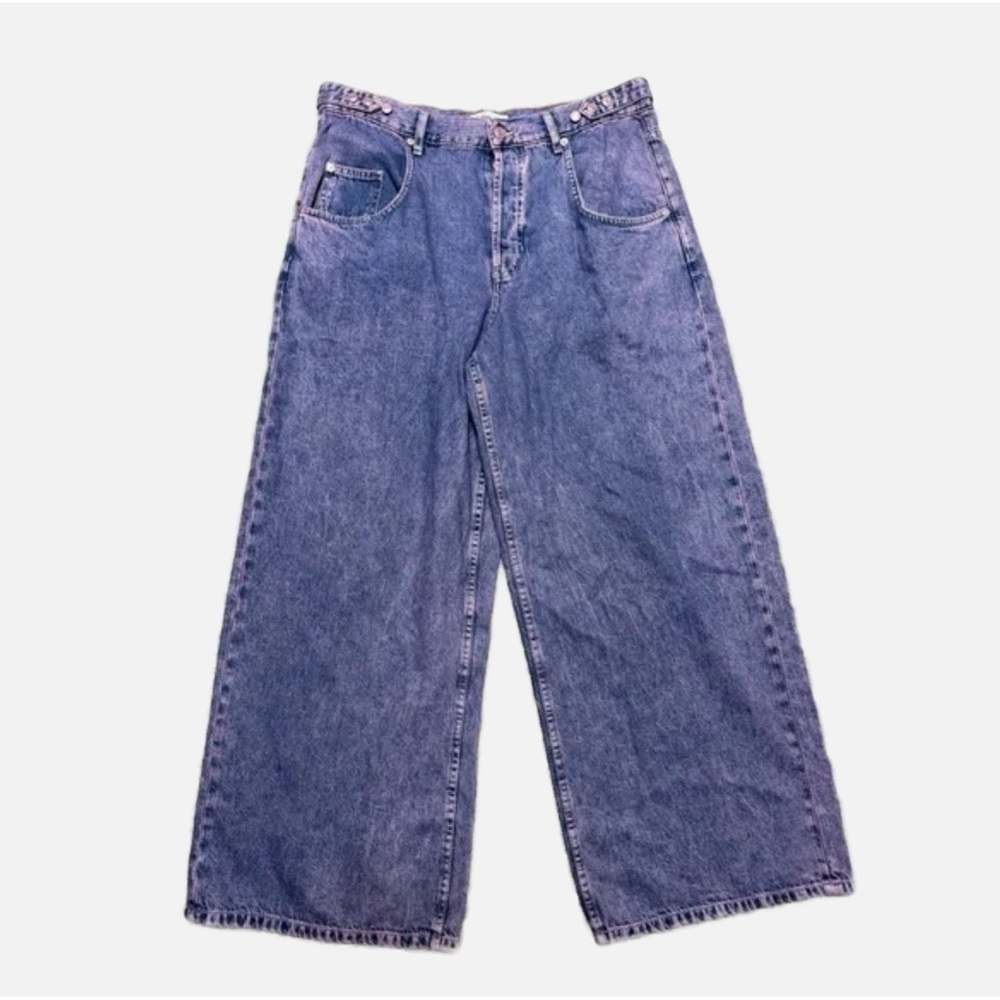 NWT We The Free Electric Feels Dropped Wide Leg Jeans 27 - Picture 5 of 7